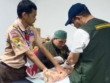 khitanan massal laskar koin seribu, Ahad (25/1/2026). (foto: pramuka kota Bogor)