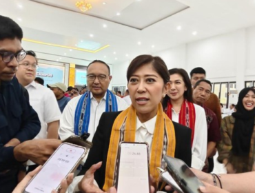 Menkomdigi Meutya Hafid katakan transfer data lintas negara tak perlu menunggu Lembaga Pengawas Pelindungan Data Pribadi (PDP) terbentuk. (Foto: CNN Indonesia/Loamy Noprizal)