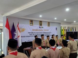 Rakor dan bintek aplikasi ayo pramuka. (foto: ist)