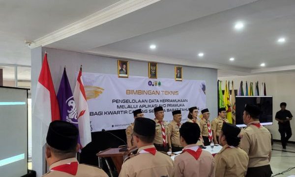 Rakor dan bintek aplikasi ayo pramuka. (foto: ist)