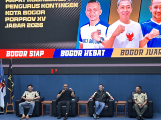 rakor pengurus kontingen kota bogor. (foto:ald)