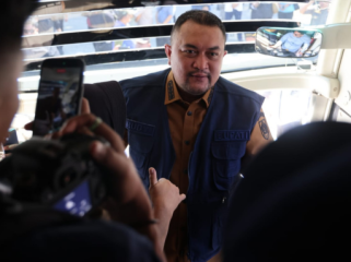 Bupati Bogor Rudy Susmanto melas 77 armada pemudik. (foto: kominfo kab bogor)