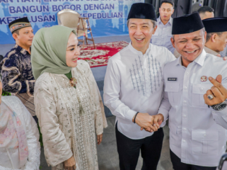 Wali Kota Bogor Dedie A Rachim dan Wakil Wali Kota Bogor Jenal Murtaqien. (foto: kominfo)