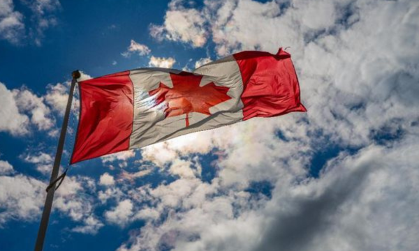 Ilustrasi Bendera Kanada. (Foto: Wikimedia Commons/Tony Webster)