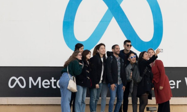 Karyawan Meta Diminta WFH, Tunggu Vonis PHK di Pagi Buta. Kantor Meta. (Foto: Getty Images)
