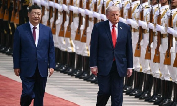 Trump Bawa Bos Tesla, Apple, dan Nvidia Temui Xi Jinping, Ini Tujuannya (Foto: AFP/BRENDAN SMIALOWSKI)