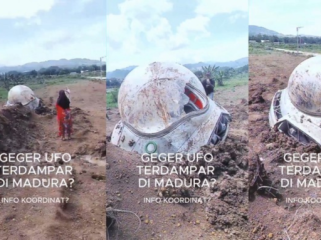 Viral Video UFO Terdampar di Madura, Reaksi Warganet Bikin Ngakak. (Foto: X.com)