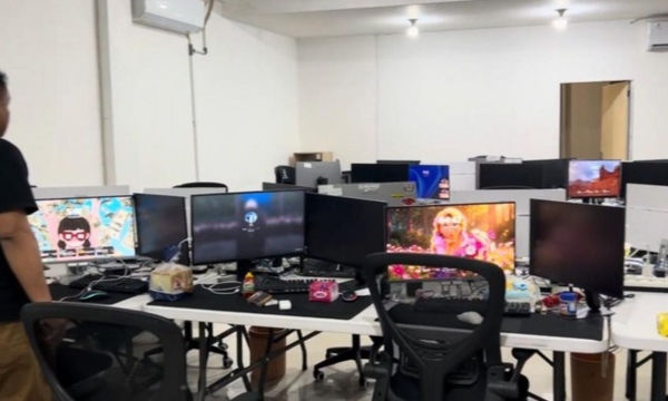 Kantor di Solo Baru, Sukoharjo, yang menjadi lokasi jaringan 
scammer internasional (Foto: dok. Polda Jateng)
