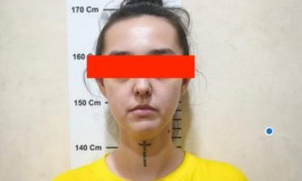Mantan artis Fabiola Elizabeth jadi tersangka scammer internasional 
dengan korban warga AS (Foto: Dok. Polda Jateng)
