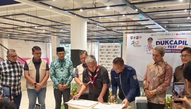
					mou pramuka dan disdukcapil. (foto: ist)