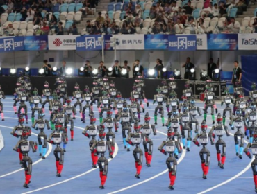 2.056 Robot Humanoid Bertanding di Beijing (Foto: ANTARA FOTO/Desca Lidya Natalia)