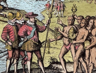 Ilustrasi kedatangan bangsa Eropa ke Amerika. (Foto: Science.org)
