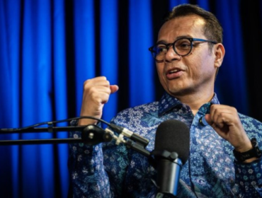 Wamenkomdigi Nezar Patria menekankan pentingnya kolaborasi dalam 
menciptakan AI driven security di Indonesia. (Foto: ANTARA FOTO/BAYU 
PRATAMA S)

