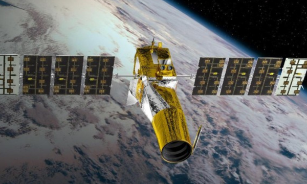 Ilustrasi. Google akan meluncurkan satelit purwarupa Project Suncatcher 
untuk uji coba chip AI di orbit. (Foto: AFP PHOTO / CNES)

