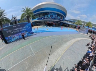 Taman hiburan AI Chimelong Spaceship Park, Hengqin, Zhuhai, Provinsi Guangdong, China Selatan. 
(Foto: Viory)
