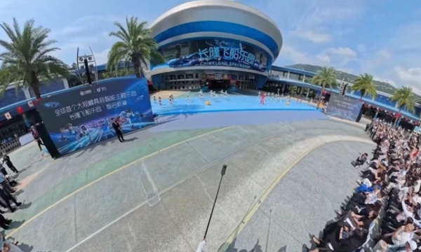 Taman hiburan AI Chimelong Spaceship Park, Hengqin, Zhuhai, Provinsi Guangdong, China Selatan. 
(Foto: Viory)
