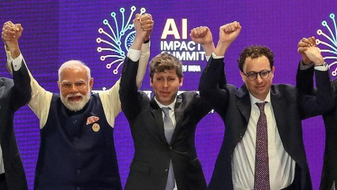 
					Para dedengkot AI bersama Presiden India. (Foto: Indiatimes)