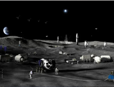 Ilustrasi pangkalan di Bulan. (Foto: NASA)