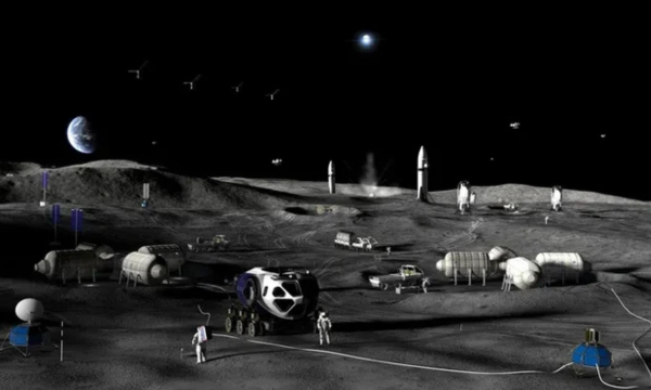 Ilustrasi pangkalan di Bulan. (Foto: NASA)