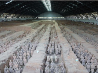 Patung pasukan Terakota merupakan penemuan arkeologi paling 
fenomenal bagi sejarah China. (Foto: CFOTO/Getty Images)
