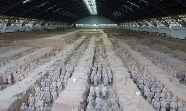 Patung pasukan Terakota merupakan penemuan arkeologi paling 
fenomenal bagi sejarah China. (Foto: CFOTO/Getty Images)
