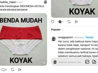 Viral Celana Dalam Merah Putih, Netizen RI Murka ke Warga Malaysia  (Foto: Screenshot detikiNET)
