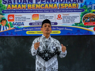 Pemerintah Kota (Pemkot) Bogor mendorong penguatan kesiapsiagaan bencana di lingkungan sekolah melalui sosialisasi Satuan Pendidikan Aman Bencana (SPAB). (photo : kominfo)