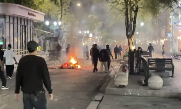 demo sumpah pemuda di yogyakarta. (foto: ollive)