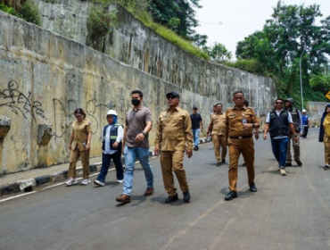 Trase baru Jalan Saleh Danasasmita menyuguhkan pemandangan Gunung Salak jika dilihat dari arah Jalan Lawang Gintung. (photo : kominfo)