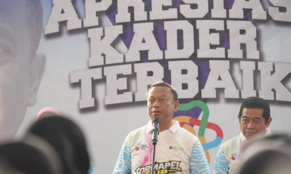 Jakarta Timur – Wali Kota Administrasi Jakarta Timur Munjirin secara resmi membuka Turnamen Bola Voli Antar Kader Formapel Cup 2026 di GOR Cipayung, Kelurahan Setu, Kecamatan Cipayung, Jakarta Timur, Selasa (6/10/2026). (photo : msy)